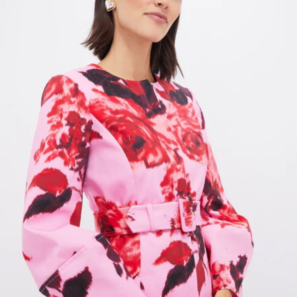 NWT Tuckernuck Pink and Red Floral Blazer